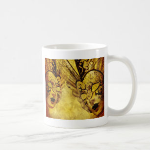 Vintage Venezianische Masken Kaffeetasse