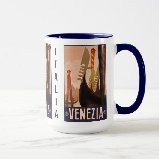 Vintage venezianische Tasse (Venedig) Italien (Rechts)