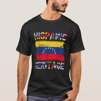 Vintage venezolanische Flagge Pride Hispanic H T-Shirt