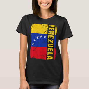 Vintage venezolanische Flagge Venezuela Stolz Wurz T-Shirt