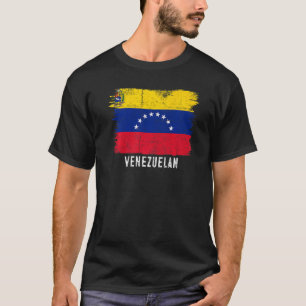 Vintage venezolanische Flagge Venezuelas & stolz a T-Shirt