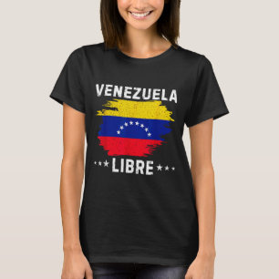 Vintage Venezuela Libre 2026 Venezuela-Flagge T-Shirt