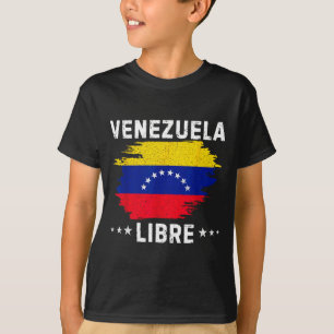 Vintage Venezuela Libre 2026 Venezuela-Flagge T-Shirt