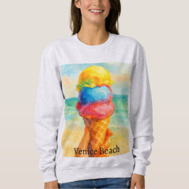 Vintage Venice Beach California Watercolor Sweatshirt