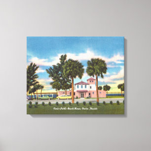Vintage Venice Florida Strand Leinwanddruck