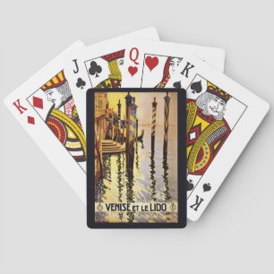Vintage "Venise und le Lido" Italien Spielkarten