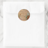 Vintage veränderte Kunst Runder Aufkleber (Tasche)