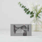 Vintage Veränderung Seamstress Schneider Visitenkarte (Stehend Vorderseite)