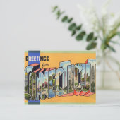 Vintage Verbindung Postkarte (Stehend Vorderseite)