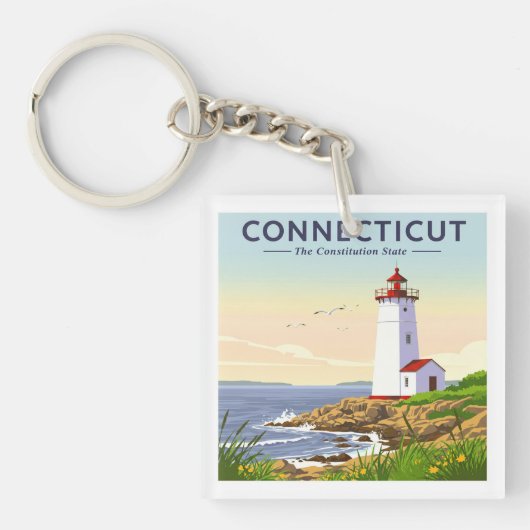 Vintage Verbindung Schlüsselanhänger (Vorderseite)