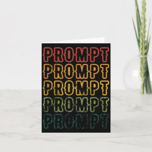 Vintage verblassende Prompt-Kunst ABA-Therapeut Karte