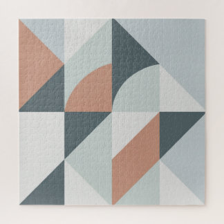 Vintage verblasste Geometrie | Mid-Century-Modern- Puzzle