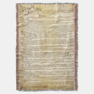 Vintage Verfassung der Vereinigten Staaten Decke