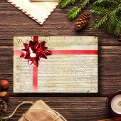 Vintage Verfassung der Vereinten Staaten Geschenkpapier