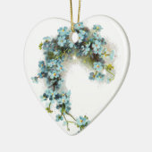 Vintage Vergissmeinnichte Keramikornament (Links)