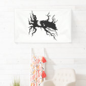 Vintage verhexter Baum Halloween Banner (Insitu)