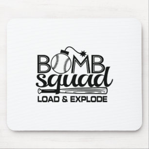 Vintage Verkauf Softll Dinger Bombenstaffel Hittin Mousepad