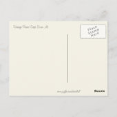 Vintage Verkaufsanzeige für Paris Postkarte (Rückseite)