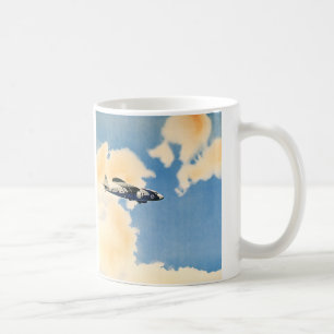 Vintage Verkehr, Albatross Flugzeug Kaffeetasse