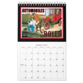 Vintage Verkehrsmittel Kalender (Mär 2027)