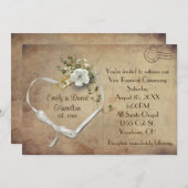 Vintage Verlängerung der Hochzeit Einladung Postka (Vorne/Hinten)