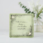 Vintage Verlängerung der Stimmrechte Einladung (Stehend Vorderseite)