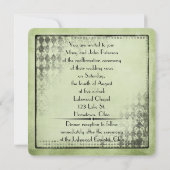 Vintage Verlängerung der Stimmrechte Einladung (Rückseite)