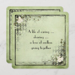 Vintage Verlängerung der Stimmrechte Einladung