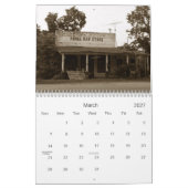 Vintage verlassene Scheune im Ozarks Kalender (Mär 2027)