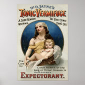 Vintage Vermifuge Medicine Advertising Poster (Vorne)