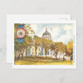 Vintage Vermont-Hauptstadt mit Siegel Postkarte (Vorne/Hinten)