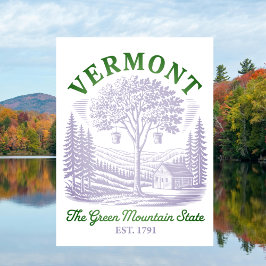 Vintage Vermont Maple Sugar Shack Postkarte