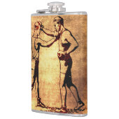 Vintage Verpackenmänner Flachmann (Links)