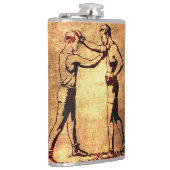 Vintage Verpackenmänner Flachmann (Rechts)