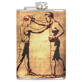 Vintage Verpackenmänner Flachmann (Vorderseite)