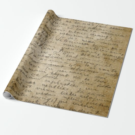 Vintage Verpackungs-Papier-Rolle der Geschenkpapier (Ungerollt)