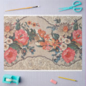 Vintage Verzierte Blume und Lacy-Rollen Seidenpapier (Basteln)