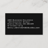 Vintage Verzierte Frame Berufliche Visitenkarte (Rückseite)