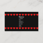 Vintage Verzierte Herzkönigin Visitenkarte (Vorderseite)