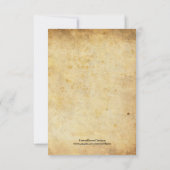 Vintage Verzierte Hochzeit RSVP (Rückseite)