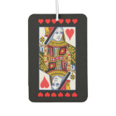 Vintage Verzierte Königin mit Herz Autolufterfrischer (Vorderseite)