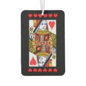 Vintage Verzierte Königin mit Herz Autolufterfrischer (Rückseite)