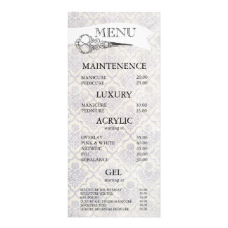 Vintage Verzierte Schere Friseursalon Karte Werbekarte