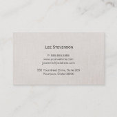 Vintage Verzierte Scroll-Visitenkarte Visitenkarte (Rückseite)