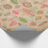 Vintage Verzierungen Geschenkpapier (Ecke)