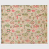 Vintage Verzierungen Geschenkpapier (Flach)