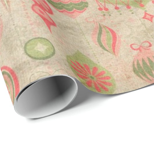 Vintage Verzierungen Geschenkpapier (Rolleneckpunkt)