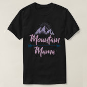 Vintage verzweigte Pastelgebirge Mama T-Shirt (Design vorne)