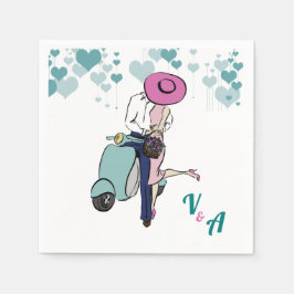 Vintage Vespa - Coupé - Einstellung Serviette