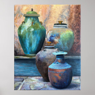 Vintage Vessels Acryl-Kunst Poster